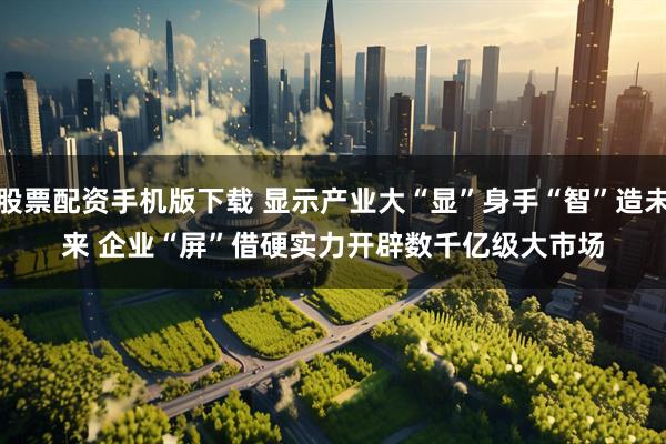 股票配资手机版下载 显示产业大“显”身手“智”造未来 企业“屏”借硬实力开辟数千亿级大市场